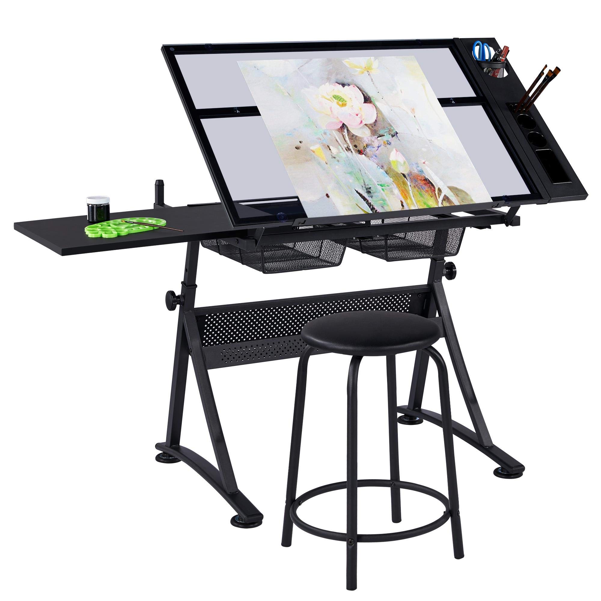 Art Craft And - Zeichentisch, Kunst- und Basteltisch mit verstellbarer