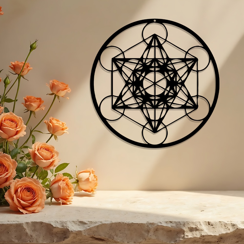 Art Craft And - CIFBUY Metall-Wandkunst Davidsstern-Schild Eisenkunst-Skulptur für Innen-