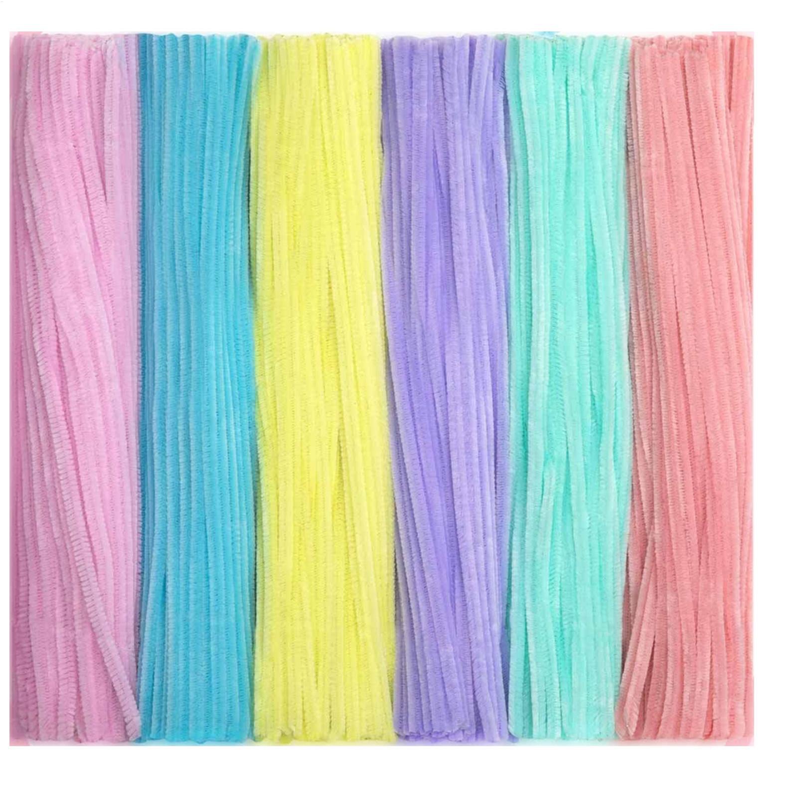 Art Craft School - Chenille-Stiele, Pfeifenreiniger, bunte Reinigerstreifen, Bastelbedarf, Kunstbedarf,