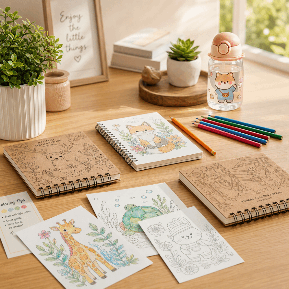 Art Craft Notebook - Vintage Nachzeichnungsbuch mit 80 Blanko-Seiten, Kunst-Zeichenbuch,