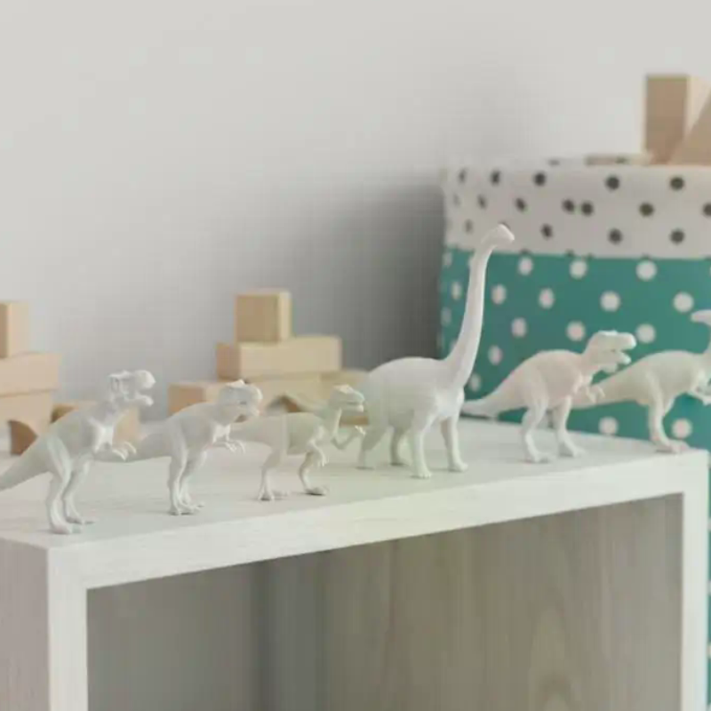 Art Craft Dinosaur - Dinosaurier Weißes Embryo-Spielzeugset 1 DIY Bemalbares