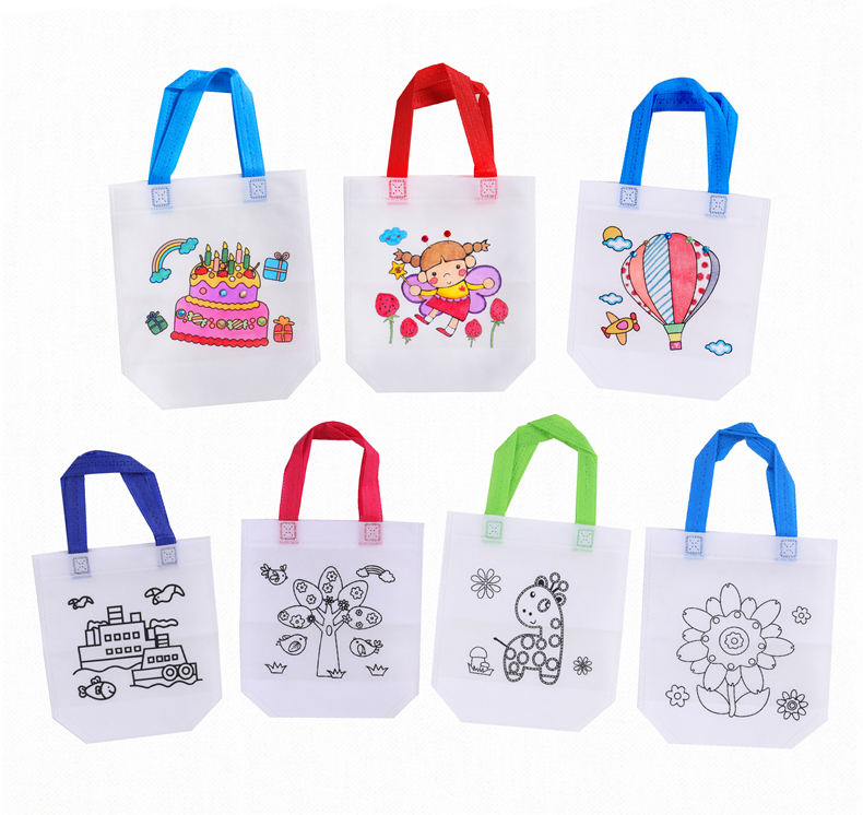 Art Craft Notebook - DIY Zeichentasche Graffiti-Tasche Handgemachte Malerei-Vliestasche für