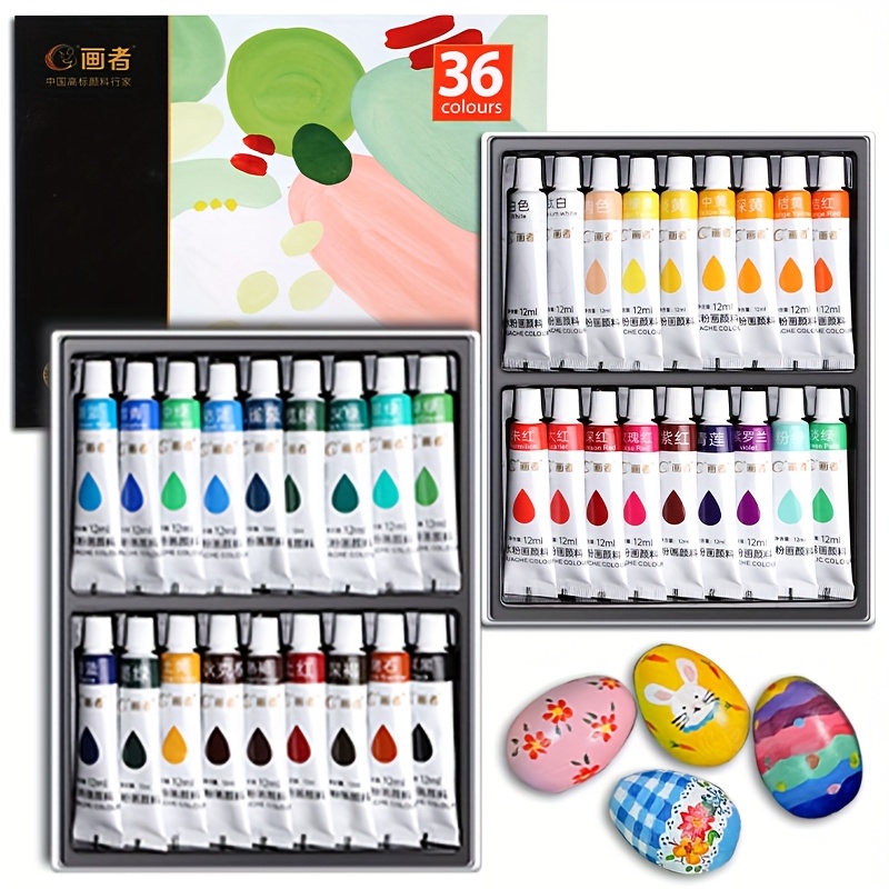 Gouache-Farbset, 36 Farben, 12 – Gouache Paint Set Bewertung und Preis