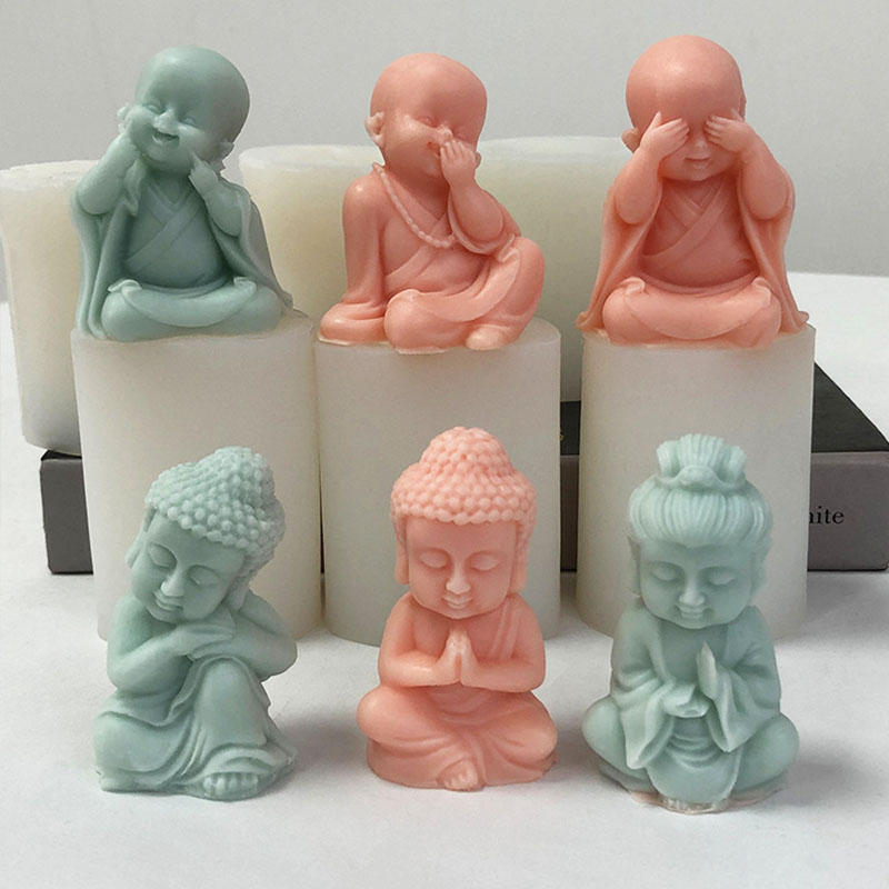 3d kleine Mönch kerze Silikon  – Art Craft Show Bewertung und Preis