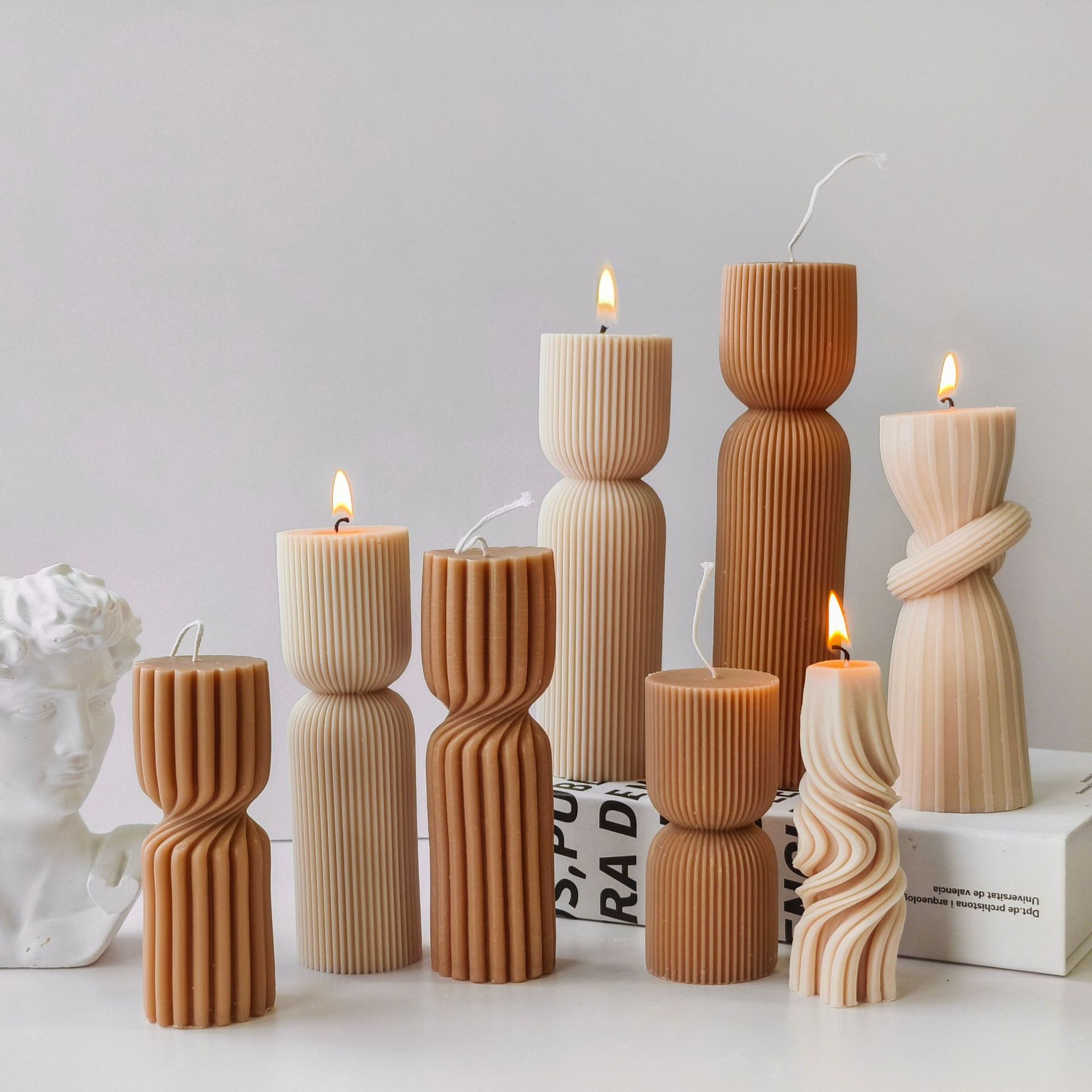 Gestreifte Zylinder Aroma Kerz – Soy Candle Fragrance Oil Bewertung und Preis