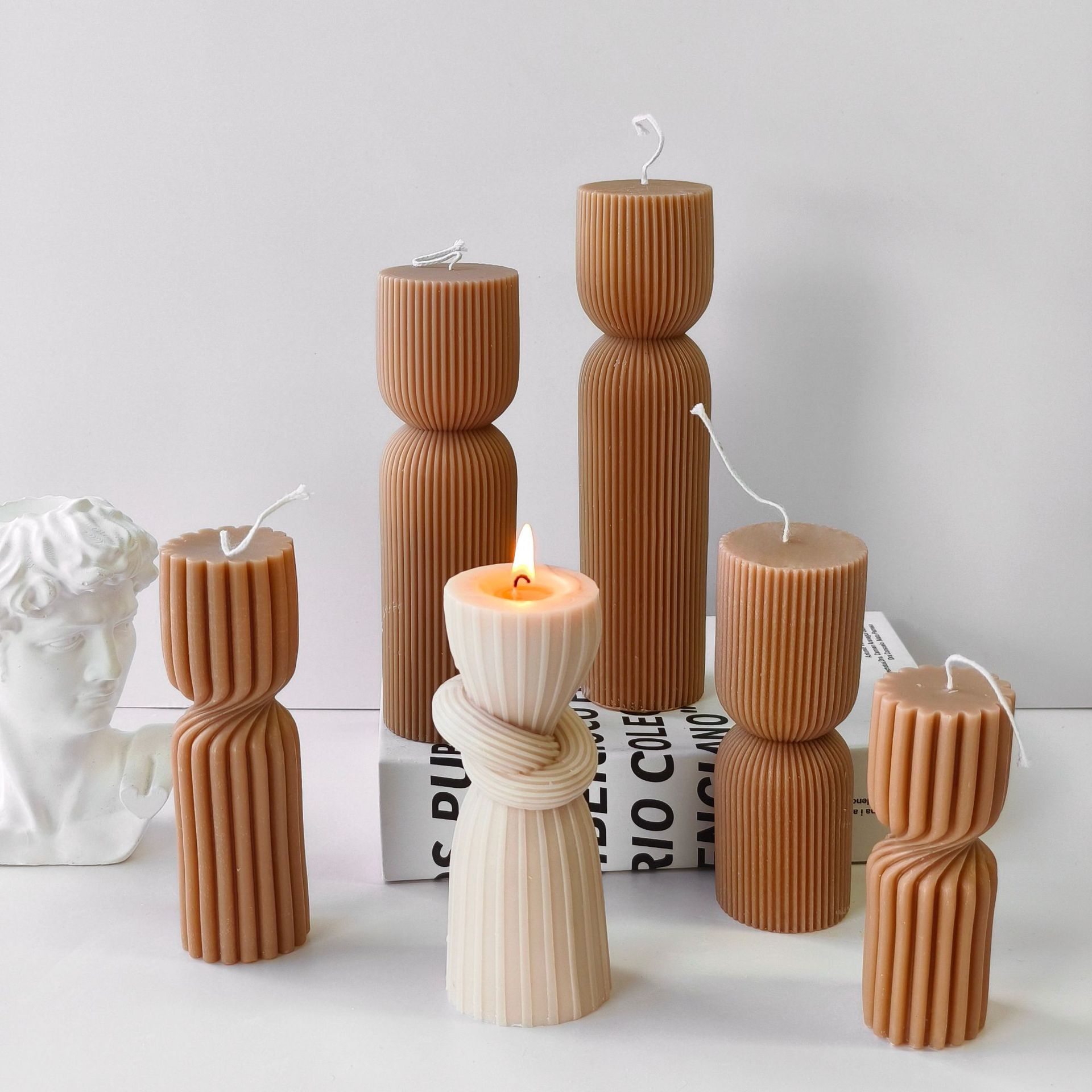 Gestreifte Zylinder Aroma Kerz – Soy Candle Fragrance Oil Bewertung und Preis