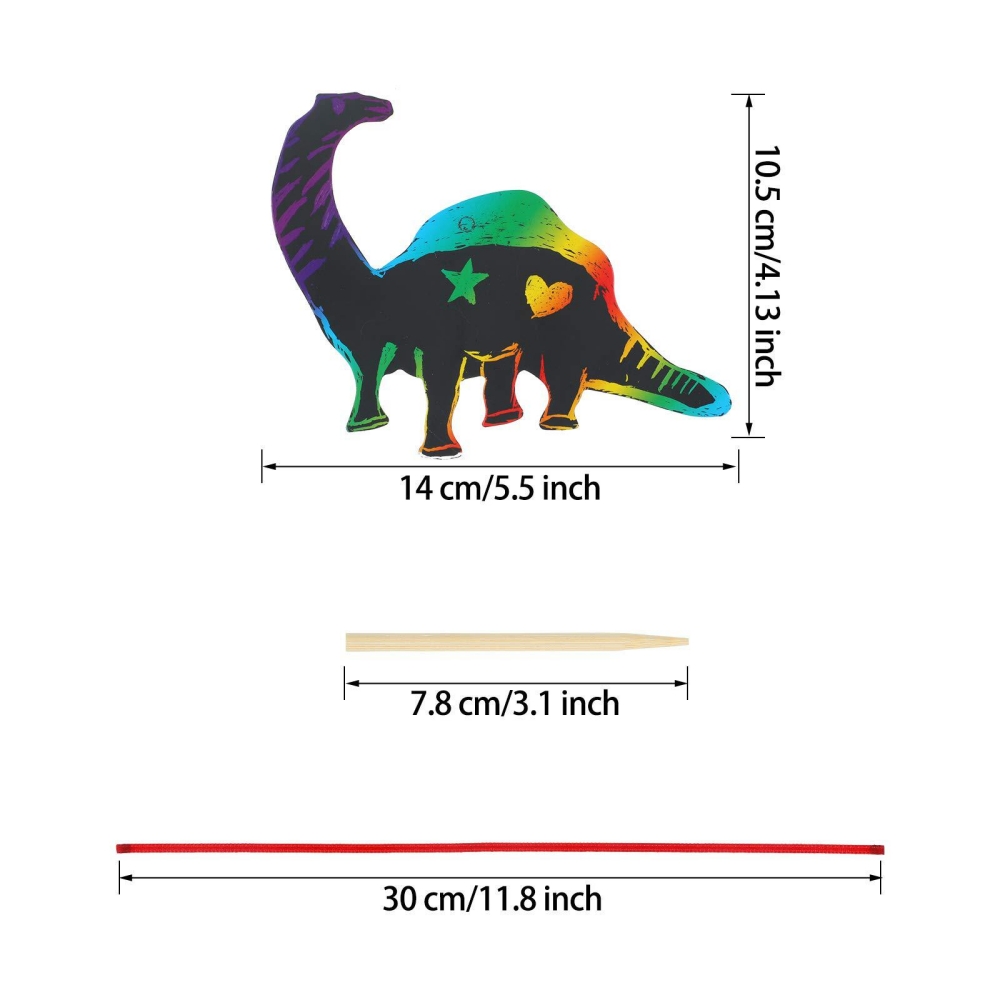 12 Stücke Cartoon Dinosaurier  – Art Craft Dinosaur Bewertung und Preis