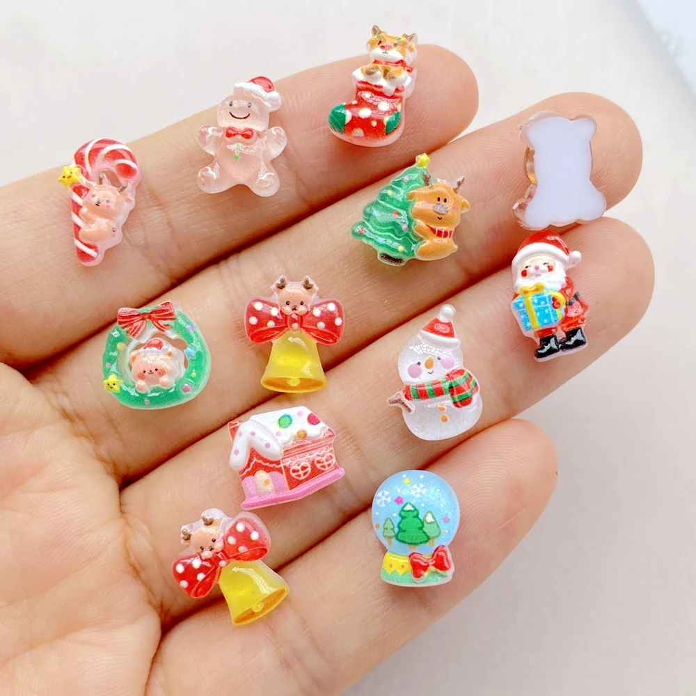 50 Stück Harz Mini Cartoon Wei – Art Craft Christmas Tree Bewertung und Preis