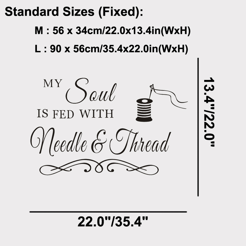 My Soul Wandtattoo „Nadel und  – Art Craft Quotes Bewertung und Preis