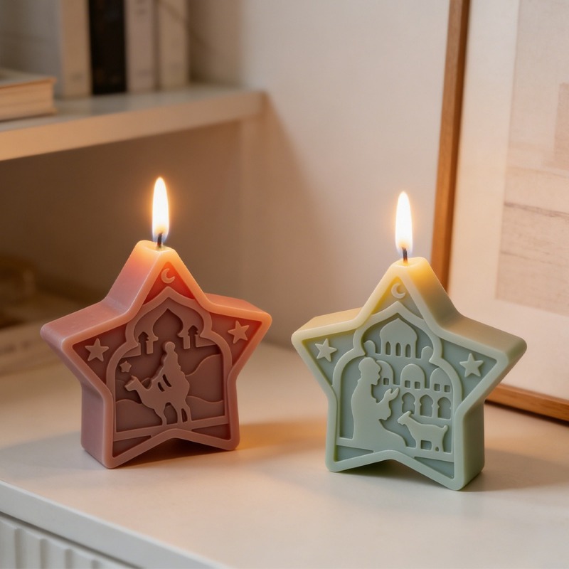 Moschee-Kerzenform, weiche Ste – Art Craft Show Bewertung und Preis