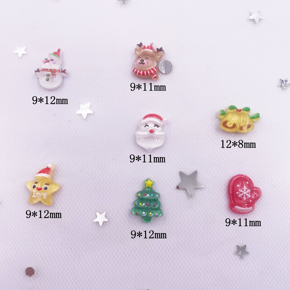 50 stücke Harz Mini bunte Weih – Art Craft Christmas Tree Bewertung und Preis