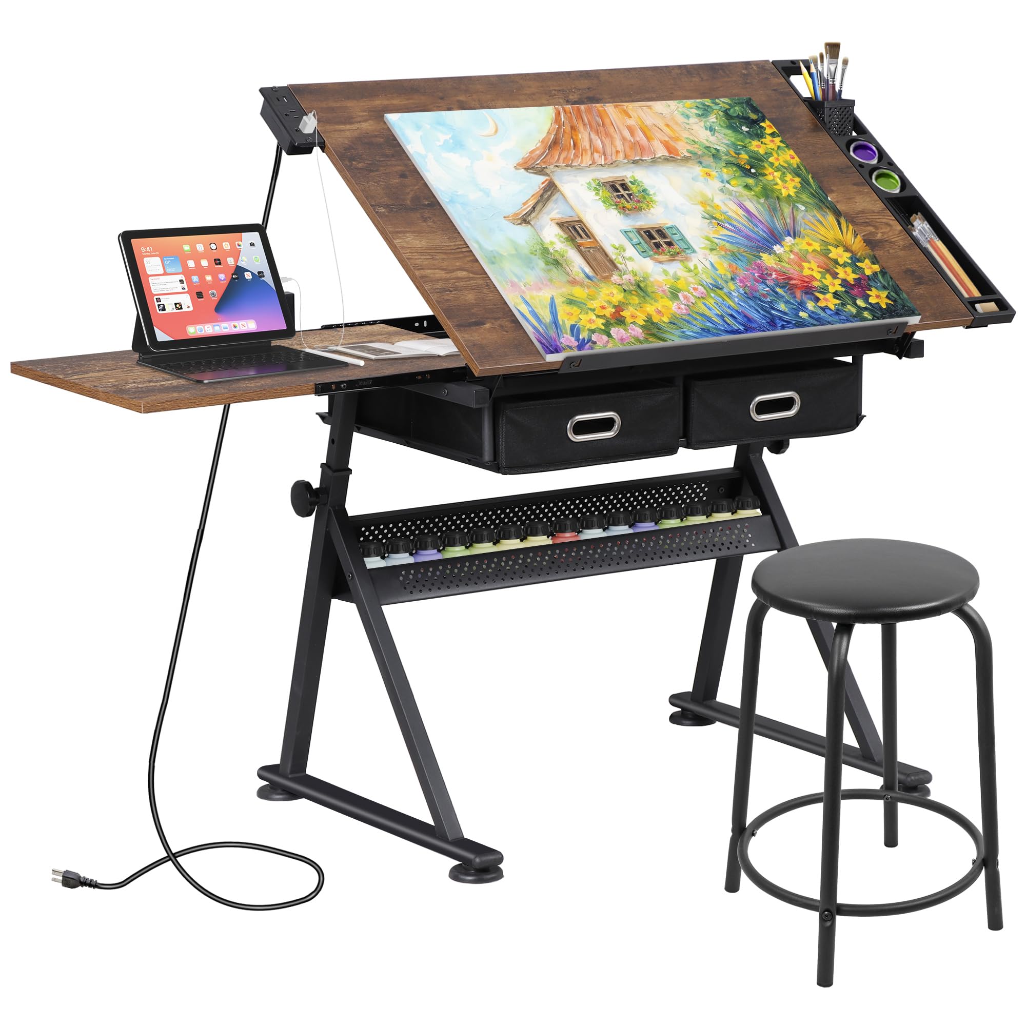 Verstellbarer Zeichentisch mit – Art Craft And Bewertung und Preis