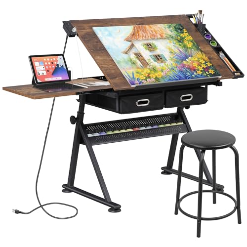 Verstellbarer Zeichentisch mit – Art Craft And Bewertung und Preis