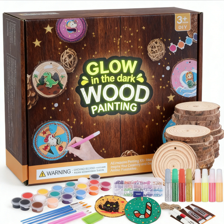 Kinder Leuchtende Holzmalerei- – Art Craft School Bewertung und Preis