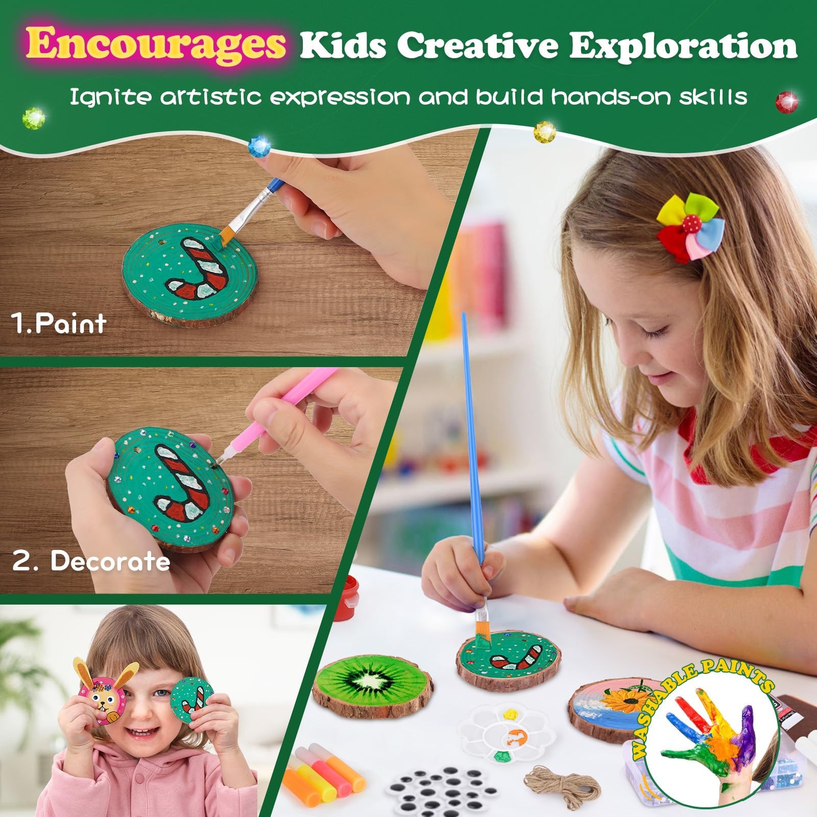 Kinder Leuchtende Holzmalerei- – Art Craft School Bewertung und Preis