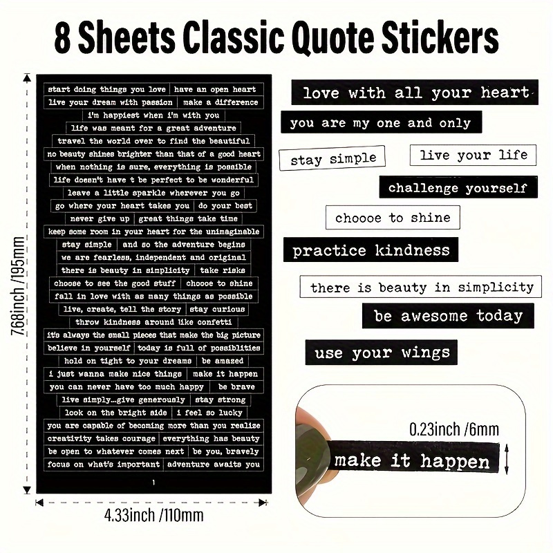406 Stück inspirierende Zitat- – Art Craft Quotes Bewertung und Preis