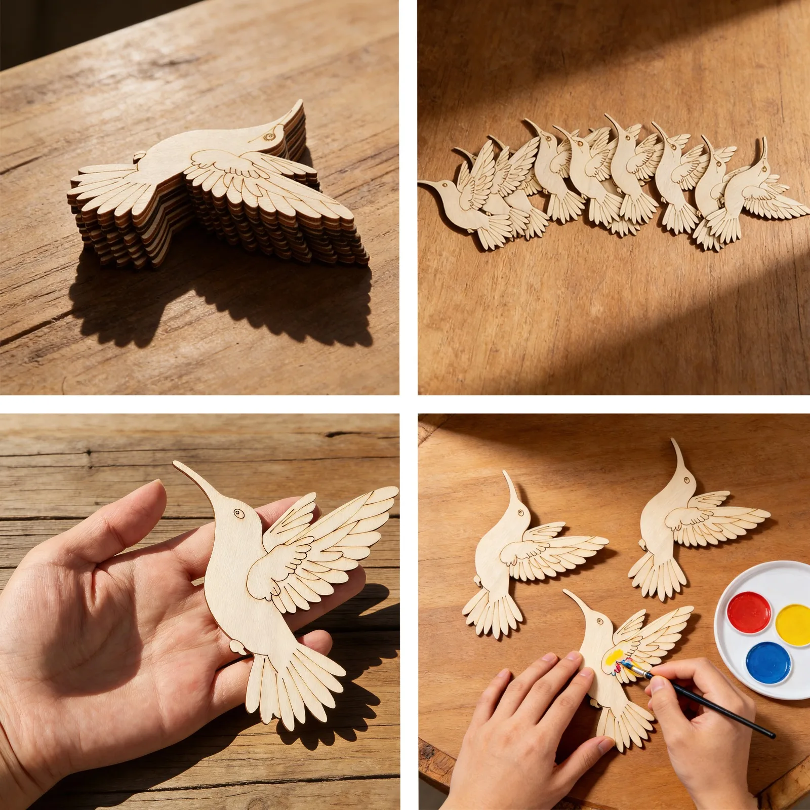 10 Stück Unfertige Holz-Tierfi – Art Craft And Bewertung und Preis