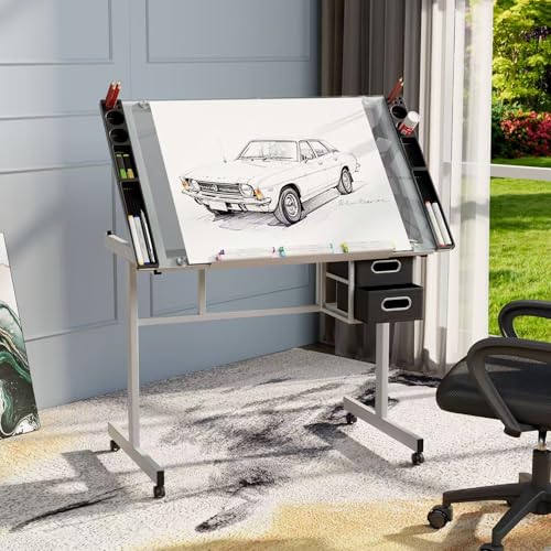 Verstellbarer Zeichentisch mit – Art Craft And Bewertung und Preis