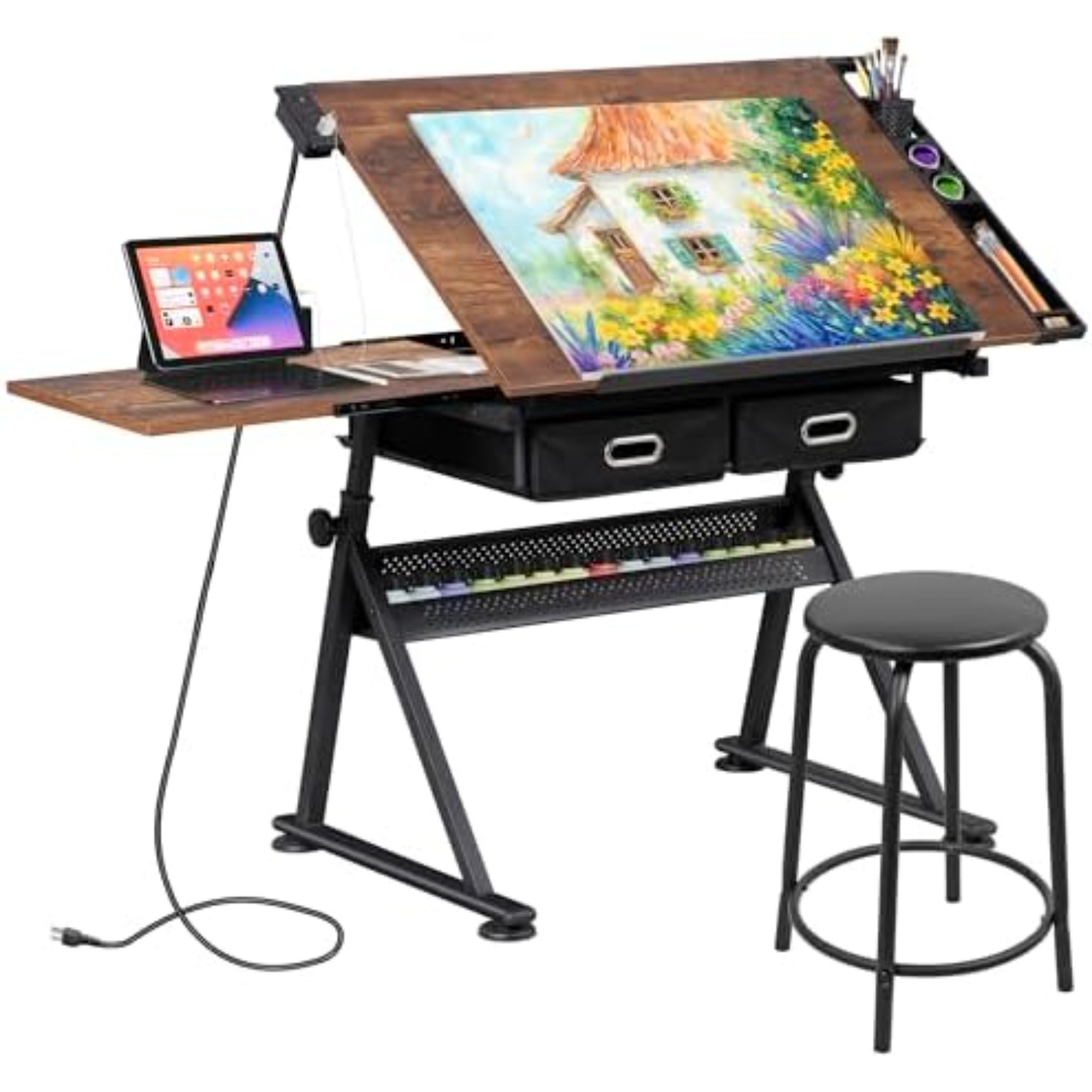 Verstellbarer Zeichentisch mit – Art Craft And Bewertung und Preis