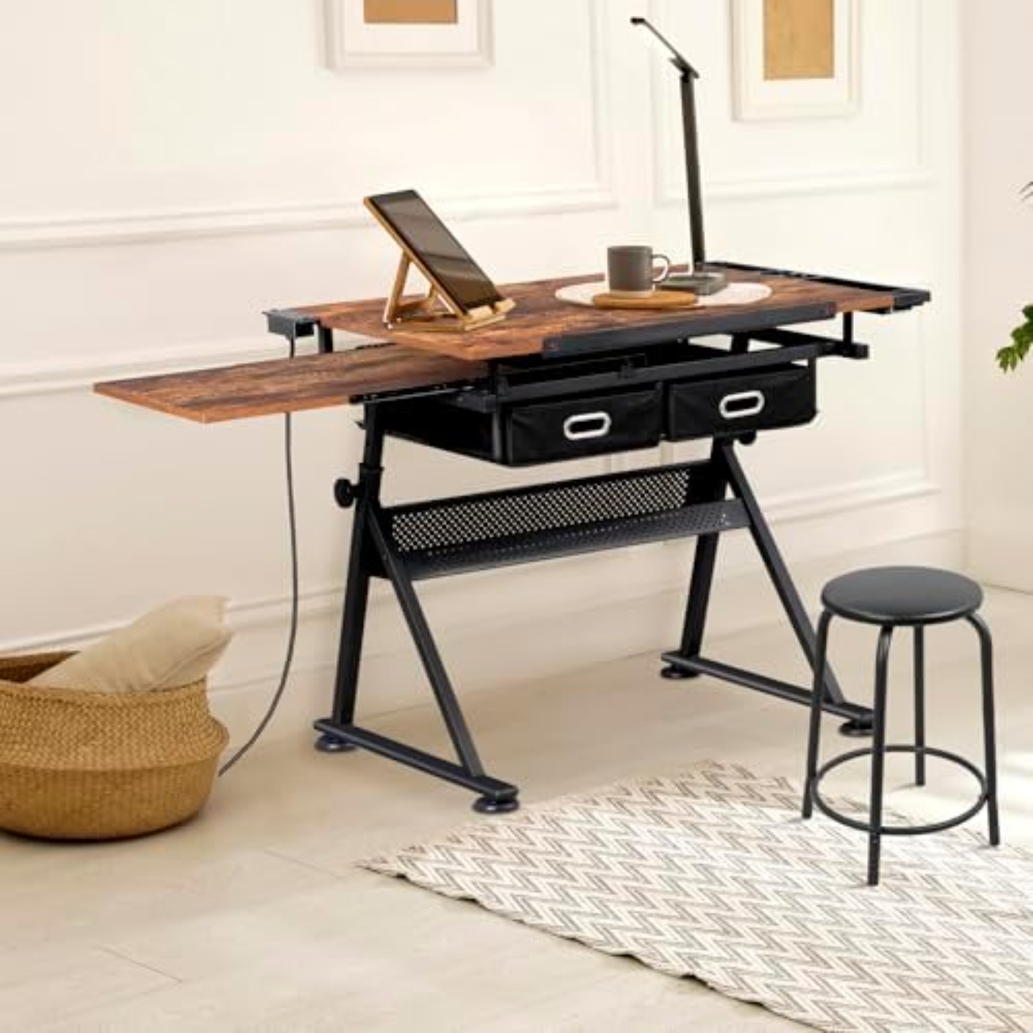 Verstellbarer Zeichentisch mit – Art Craft And Bewertung und Preis