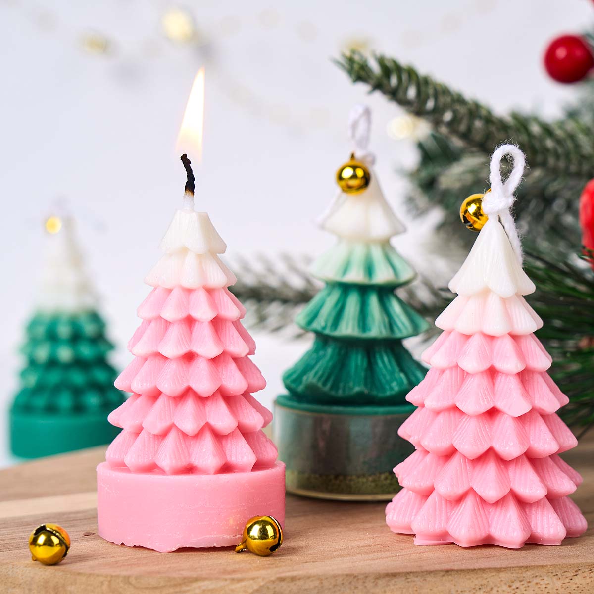 3D Weihnachtsbaum Silikon-Kerz – Art Craft Show Bewertung und Preis