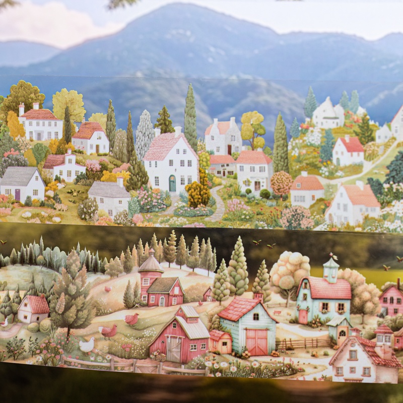 6 Rollen 6 cm × 200 cm Dorf-Th – Art Craft Notebook Bewertung und Preis