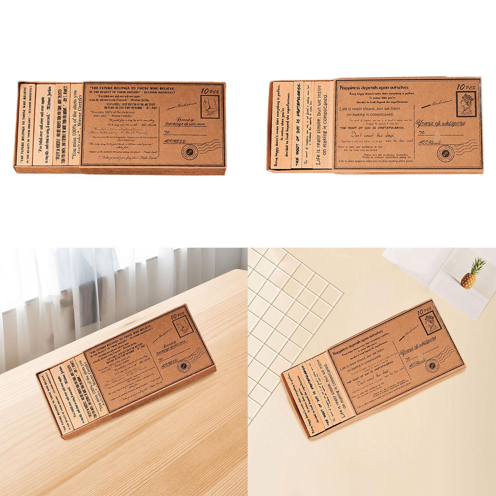 Holzstempelset, handgefertigt, – Art Craft Quotes Bewertung und Preis