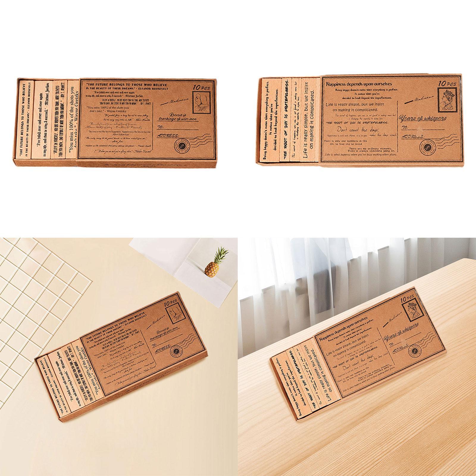 Holzstempelset, handgefertigt, – Art Craft Quotes Bewertung und Preis