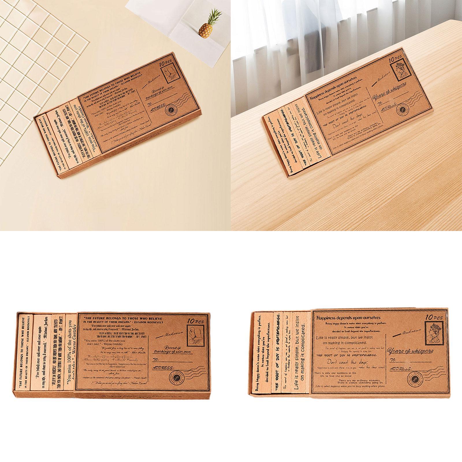 Holzstempelset, handgefertigt, – Art Craft Quotes Bewertung und Preis